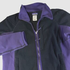 Patagonia Polartec Fleece Jacket Women's Size XL Purple Full Zip Water Resist